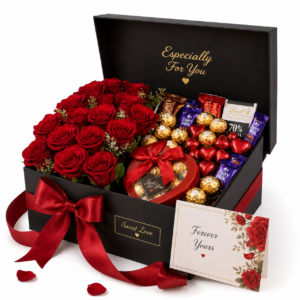 Chocolate & Flower Surprise Box