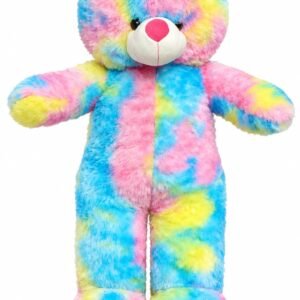 3 Feet Multicolor Teddy Bear – Soft Rainbow Plush Teddy