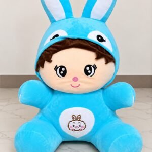 2.3 Feet Blue Bunny Soft Toy – Cute Baby Plush Toy